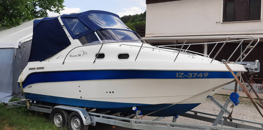 Camper-Bootsabdeckung für die Riviera 24