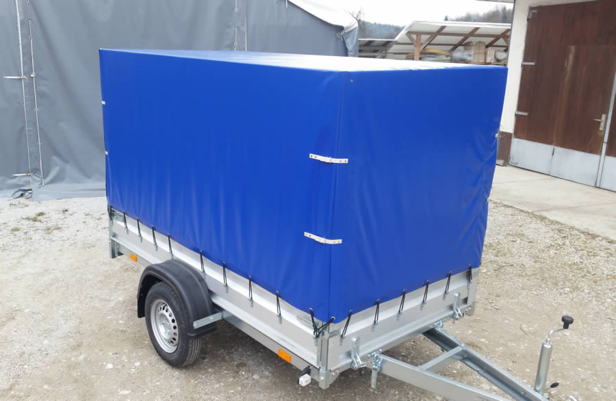 Anhängerplane in blauer Farbe, Anhänger Abdeckplane