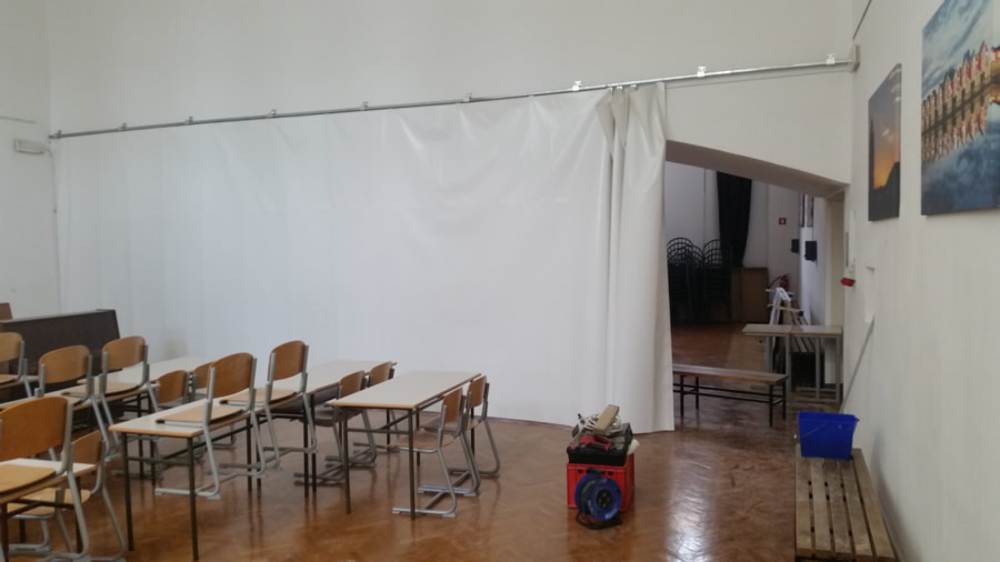 Indoor Abdeckplanen Vorhang Raumteiler Schiebeplanen