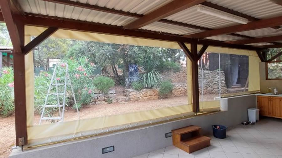 Campinghaus Überdachung