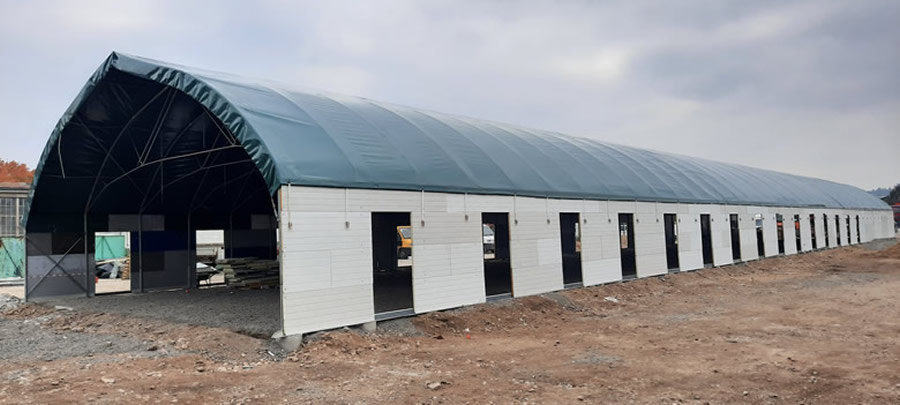 Grüne Lagerzelte Plane für Kurierdienst, UV-beständig