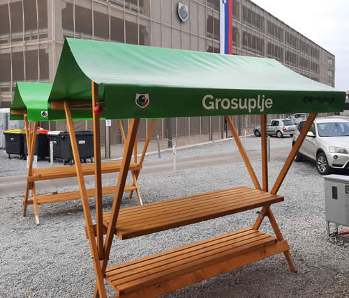 wooden market stand stall folding kiosk