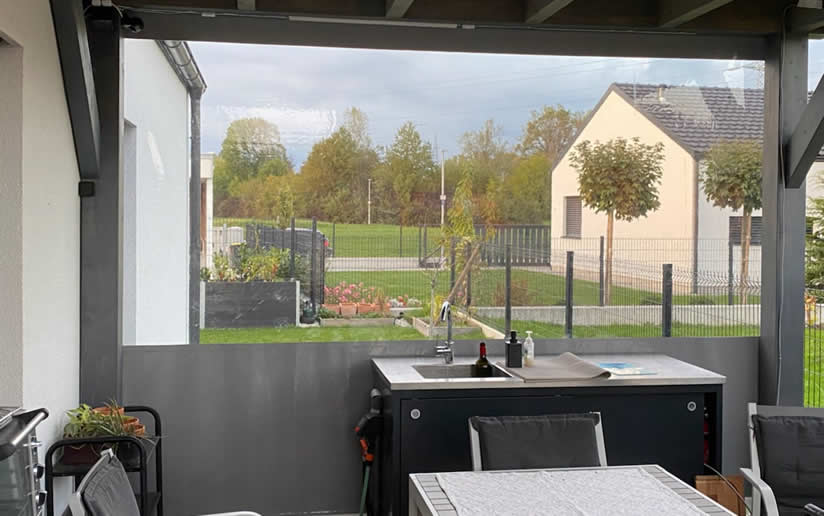 zasteklitev letne kuhinje, ugodna poceni zasteklitev 